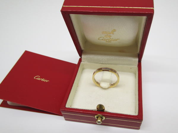 カルティエ　K18リング買取　倉敷