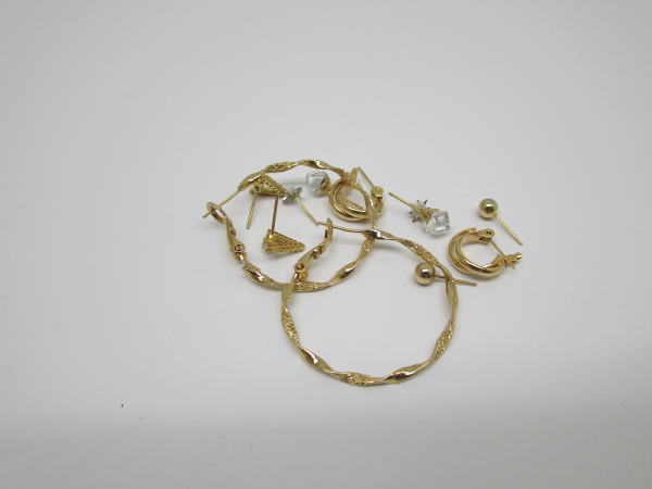 金　K18ピアス買取　倉敷